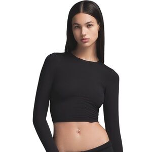 SKIMS Sleep Super Cropped Long Sleeve
